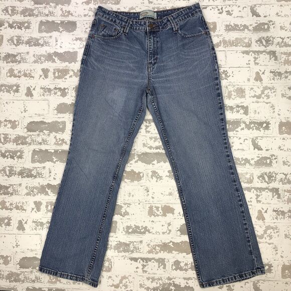 Levi's Signature Series Jeans 12 Women Boot Cut 30x28 Blue Mid Rise Light Wash - Picture 2 of 14